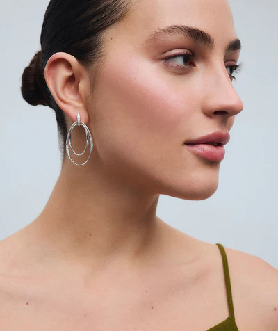 Detalle Pendientes Ovales Dobles Flow Vidal & Vidal